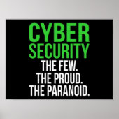 IT-Tech-Software für Cybersicherheit-Computer Poster (Vorne)