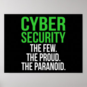 IT-Tech-Software für Cybersicherheit-Computer Poster