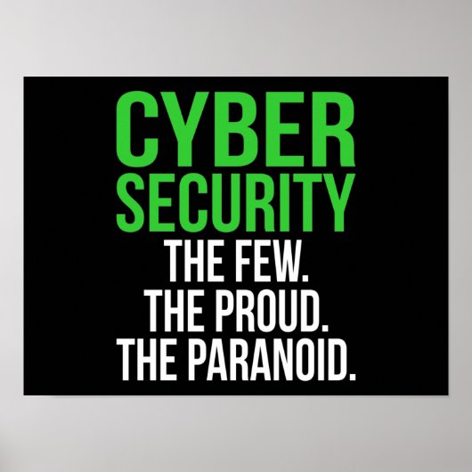 IT-Tech-Software für Cybersicherheit-Computer Poster (Vorne)