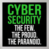 IT-Tech-Software für Cybersicherheit-Computer Poster (Vorne)