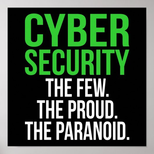 IT-Tech-Software für Cybersicherheit-Computer Poster (Vorne)