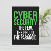 IT-Tech-Software für den Cybersicherheitscomputer Dankeskarte (Stehend Vorderseite)