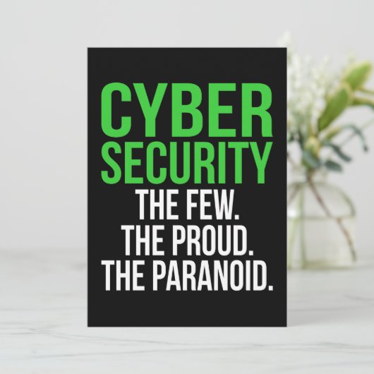 IT-Tech-Software für den Cybersicherheitscomputer Dankeskarte (Stehend Vorderseite)