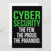 IT-Tech-Software für den Cybersicherheitscomputer Einladung (Vorne/Hinten)