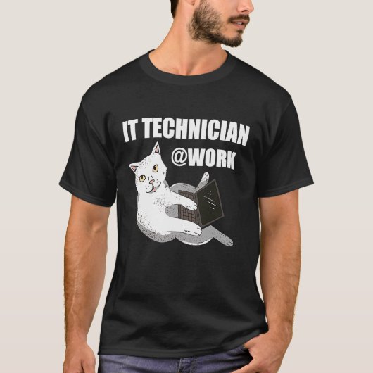 IT Techniker Tech Nerd PC Computerfreak IT Typ T-Shirt (Vorderseite)