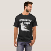 IT Techniker Tech Nerd PC Computerfreak IT Typ T-Shirt (Vorne ganz)