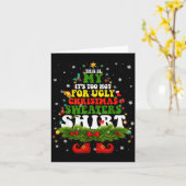 It Too Hot For Ugly Christmas Sweater Shirts Xmas  Karte (Gelbe Blume)