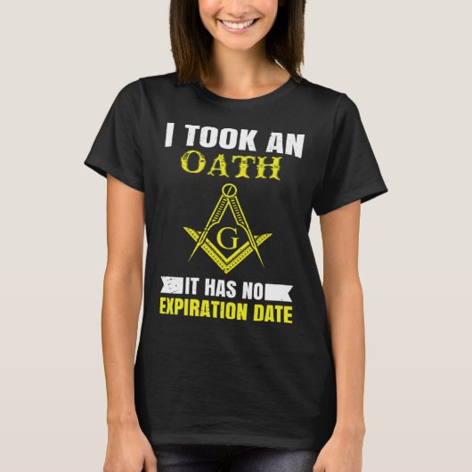 It Took An Oath Masonic Master Square And Compass  T-Shirt (Vorderseite)