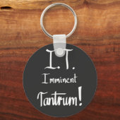 IT unmittelbar vor Tantrum Funny Computer Geek Slo Schlüsselanhänger (Vorderseite)