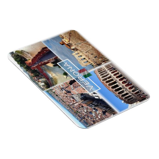 IT Verona - Arena Interne - Castelvecchio Bridg Magnet (Rechte Seite)