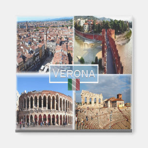 IT Verona - Arena Internes Castelvecchio Brücke Magnet