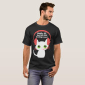 IT versuchte, es umzuwerfen Cat Tech-Support IT C T-Shirt (Vorne ganz)