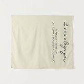 It Was Always You Custom Wedding Reception Decor Wandteppich (Vorderseite (Horizontal))
