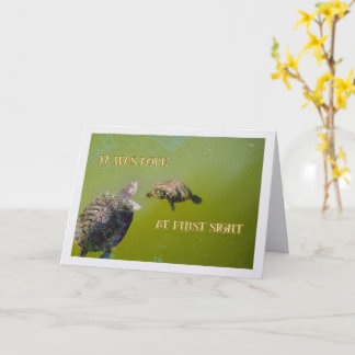 It Was Love At First Sight /Happy Anniversary Karte