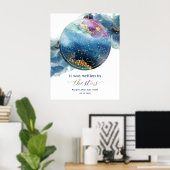 It Was Written In The Stars Wedding Welcome Sign Poster (Heimbüro)