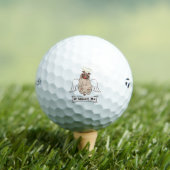 It Wasn't Me angel pug funny quote Golfball (Insitu T-Shirt)