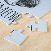 It Wasn't Meow Cute Fluffy Kitten Light Blue Puzzle (Seite)