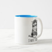 It Wasn't Meow Cute Fluffy Kitten Zweifarbige Tasse (VorderseiteRechts)