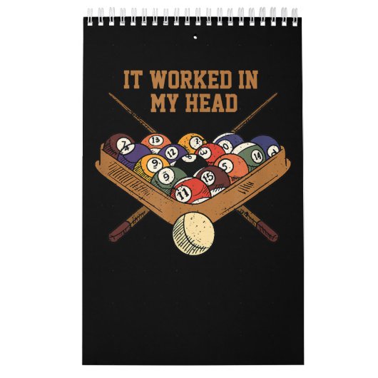 It Worked in My Head Billiards Gift 8-Ball Pool Kalender (Titelbild)