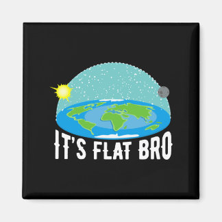 It X27 S Flat Bro Funny Flat Earth Society T Shi T Magnet