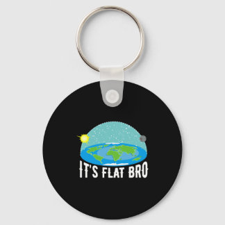 It X27 S Flat Bro Funny Flat Earth Society T Shi T Schlüsselanhänger