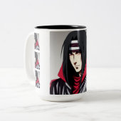 Itachi's Brew: Entfesseln Sie den Power Exklusives Zweifarbige Tasse (Vorderseite Links)