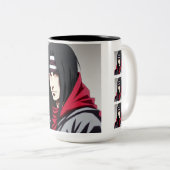 Itachi's Brew: Entfesseln Sie den Power Exklusives Zweifarbige Tasse (VorderseiteRechts)