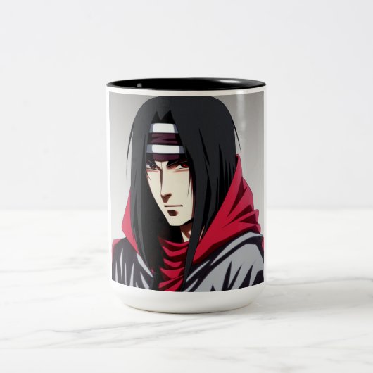 Itachi's Brew: Entfesseln Sie den Power Exklusives Zweifarbige Tasse (Mittel)