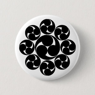Itakura swirl (Jinuki) Button