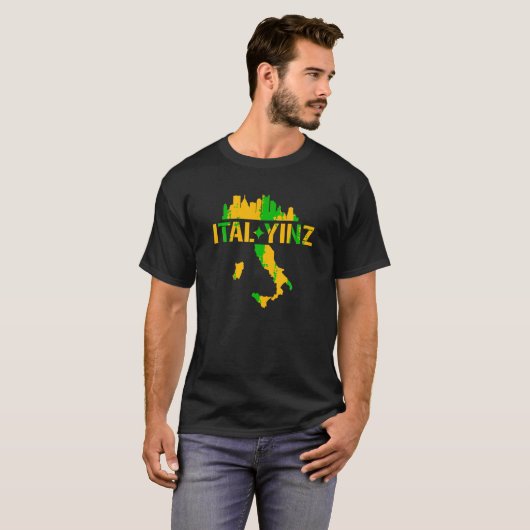 Ital Yinz Italian Pittsburgher T Shirt (Vorne ganz)