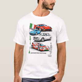 Italia 1977 Klassischer Sportwagen Vintage Poster T-Shirt