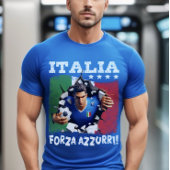 Italia 3D Forza Azzurri T-Shirt