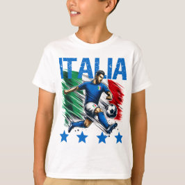 Italia 4 Star Fußball T-Shirt