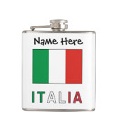 Italia Bandeira Italiana Personalisiert Flachmann (Vorderseite)
