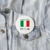 Italia Bandiera Green Personalization Button (Beispiel)