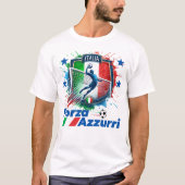 Italia Calcio 4 Stelle T-Shirt (Vorderseite)