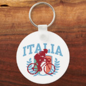 Italia Cycling (männlich) Schlüsselanhänger (Vorderseite)