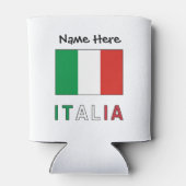 Italia e Bandiera Italiana con il Tuo Nome Dosenkühler (Rückseite)