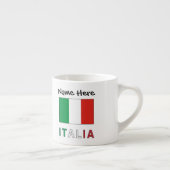 Italia e Bandiera Italiana con il Tuo Nome Espressotasse (Rechts)