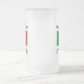 Italia e Bandiera Italiana con il Tuo Nome Mattglas Bierglas (Mittel)
