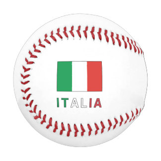 Italia e Bandiera Italiana Grüne Personalisierung Baseball