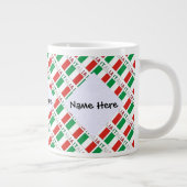 Italia e Bandiera Italiana mit Ihrem Namen Jumbo-Tasse (Rechts)