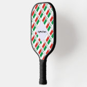 Italia e Bandiera Italiana mit Ihrem Namen Pickleball Schläger (Links)