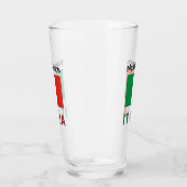 Italia e Bandiera Italiana Personalisiert Glas (Rechts)