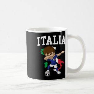 Italia Fußball Junge Italien Italien Flagge Karte  Kaffeetasse