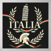 Italia Heritage Crest Poster (Vorne)
