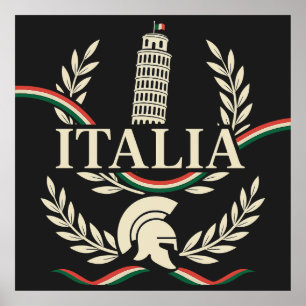 Italia Heritage Wappen Poster