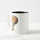 Italia Hot Air Ballon Zweifarbige Tasse (Vorderseite Links)