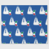 Italia Italia Italiano Hand Gesture Geschenkpapier (Flach)
