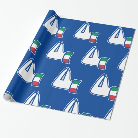 Italia Italia Italiano Hand Gesture Geschenkpapier (Ungerollt)